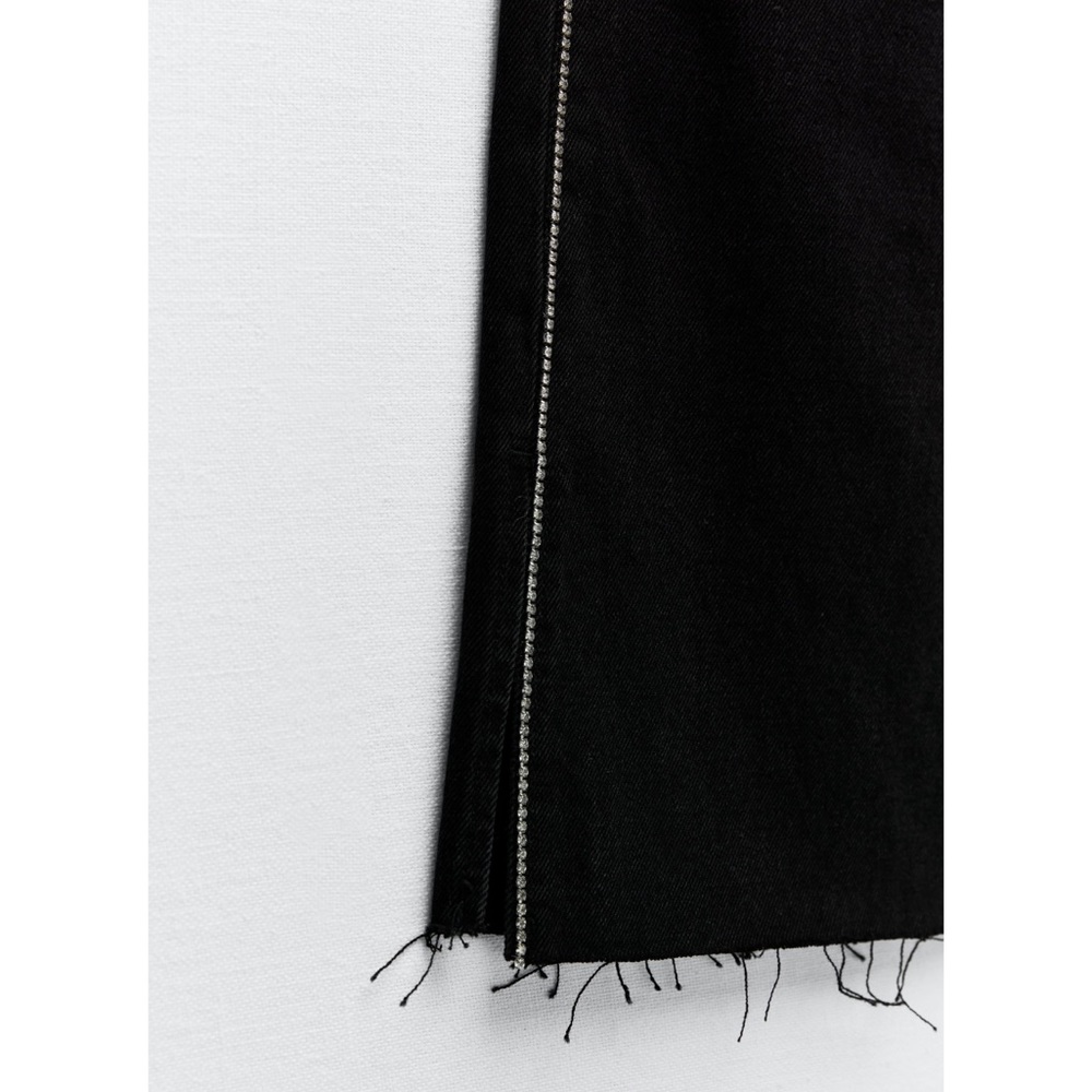 Zara side jewel straight full length jeans - Picture 5 of 5